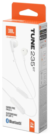 Гарнитура JBL TUNE 235BT White (JBLT235BTWHT) (7237190) Киев