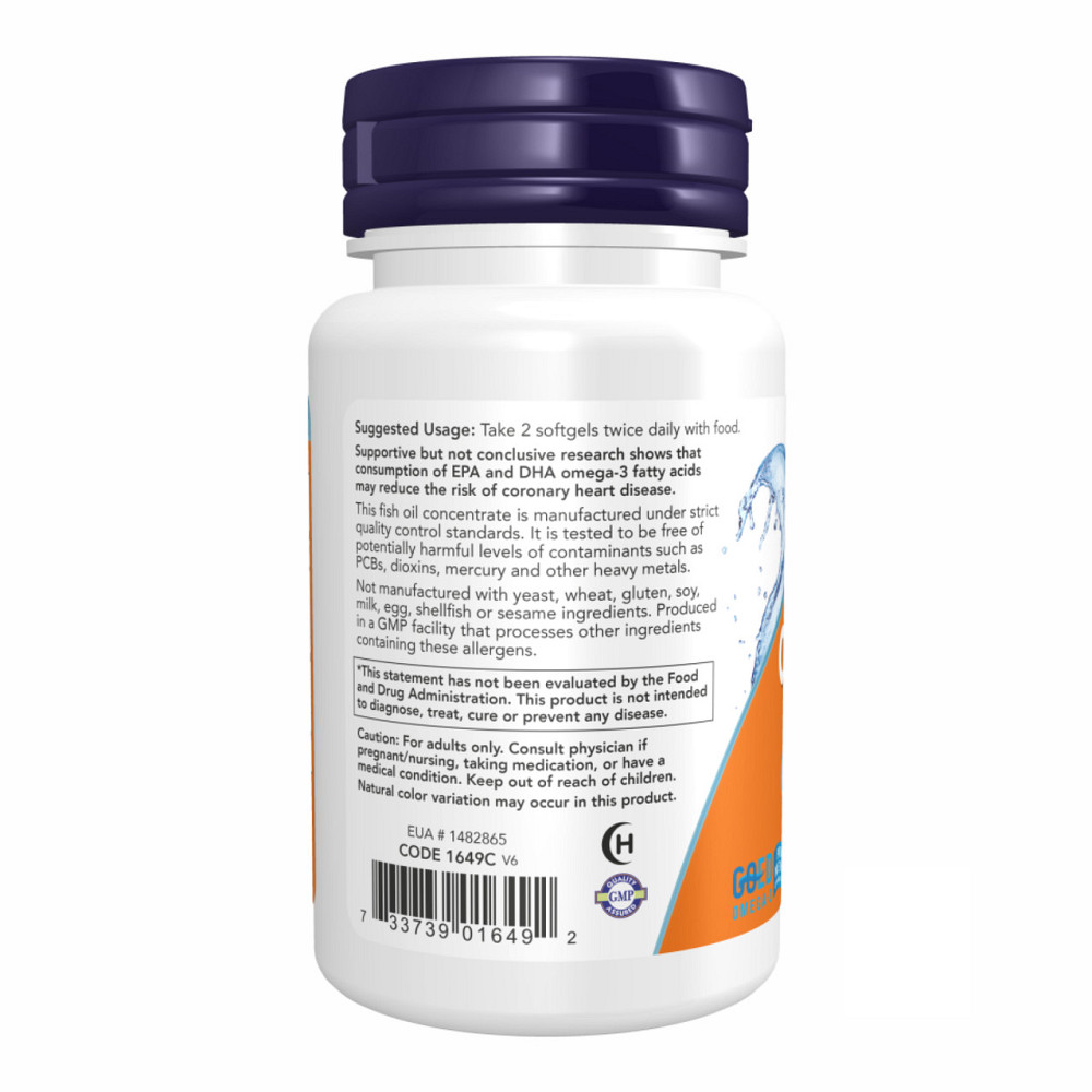 Омега-3 Now Foods Omega-3 1000mg 100 гел капс Киев - изображение 6