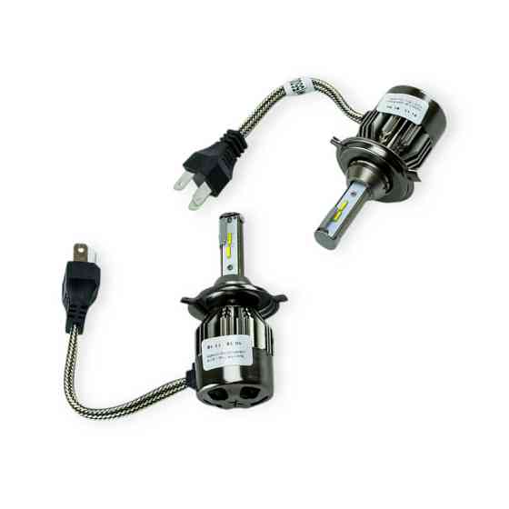 Автолампа LED H4 12V-24V FANTOM 5500K 4900L радиатор c вентилятором Мукачево