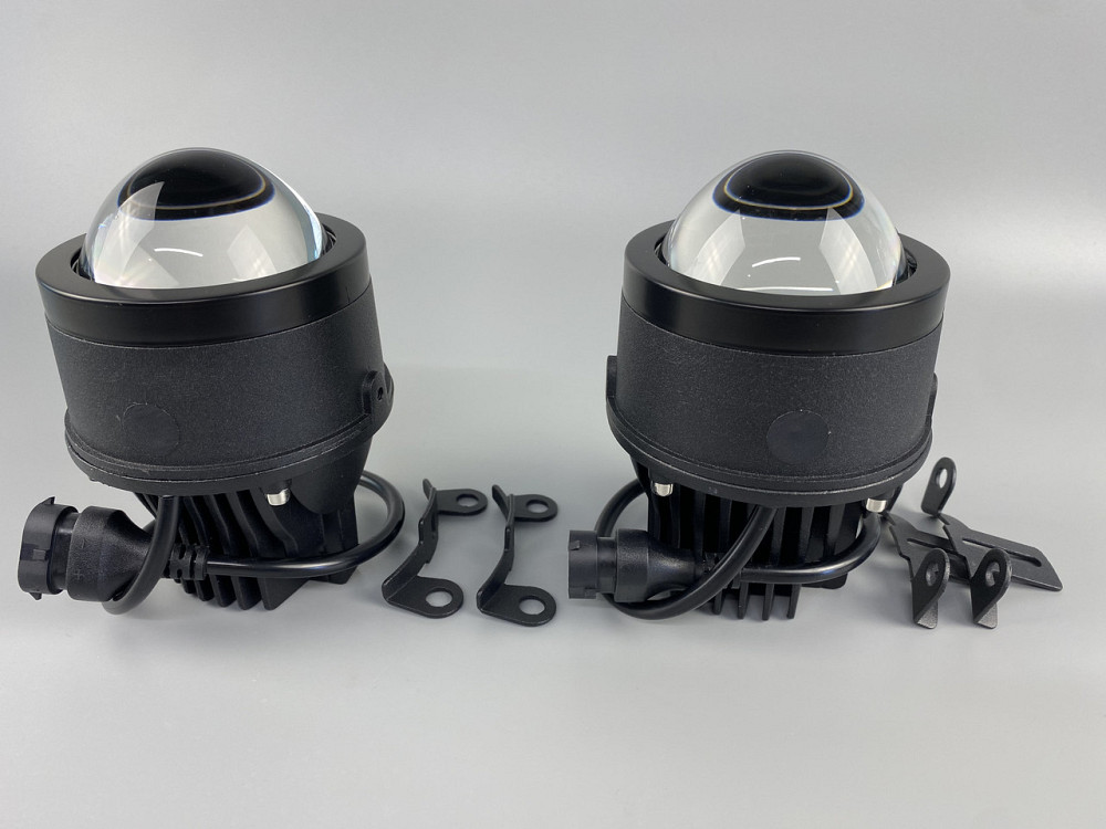 Автомобільні світлодіодні фари Протитумані фари біле світло 6000K, фари-лінзи автомобільні Мукачево - фото 4