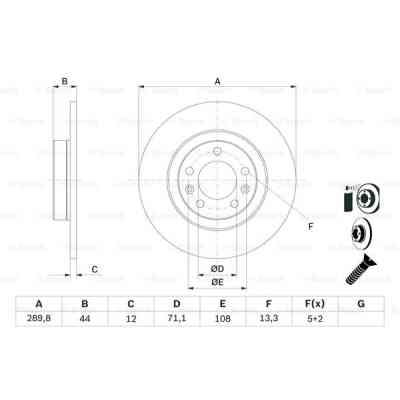 Тормозной диск Bosch 0 986 479 130 Винница
