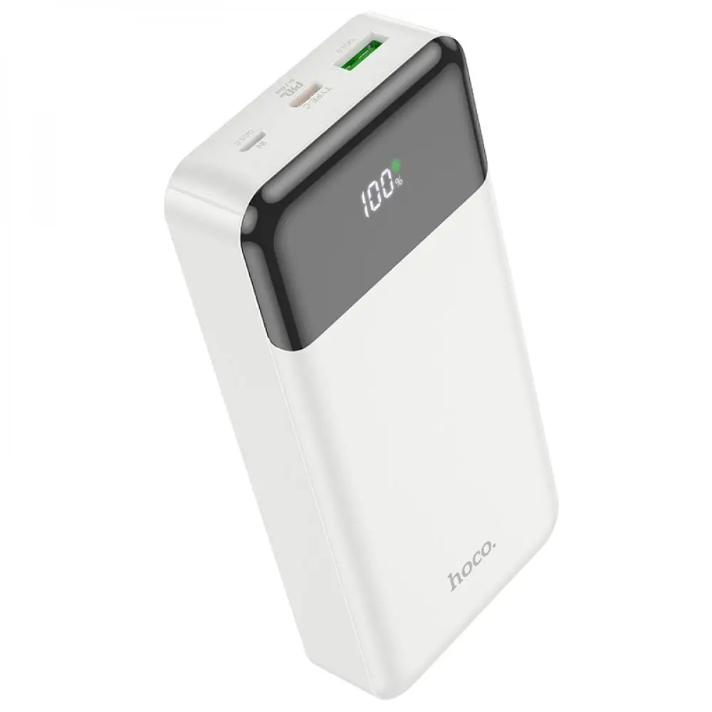 Зовнішній акумулятор HOCO J102A Cool figure PD20W+QC3.0 power bank(20000mAh) White Київ - фото 1