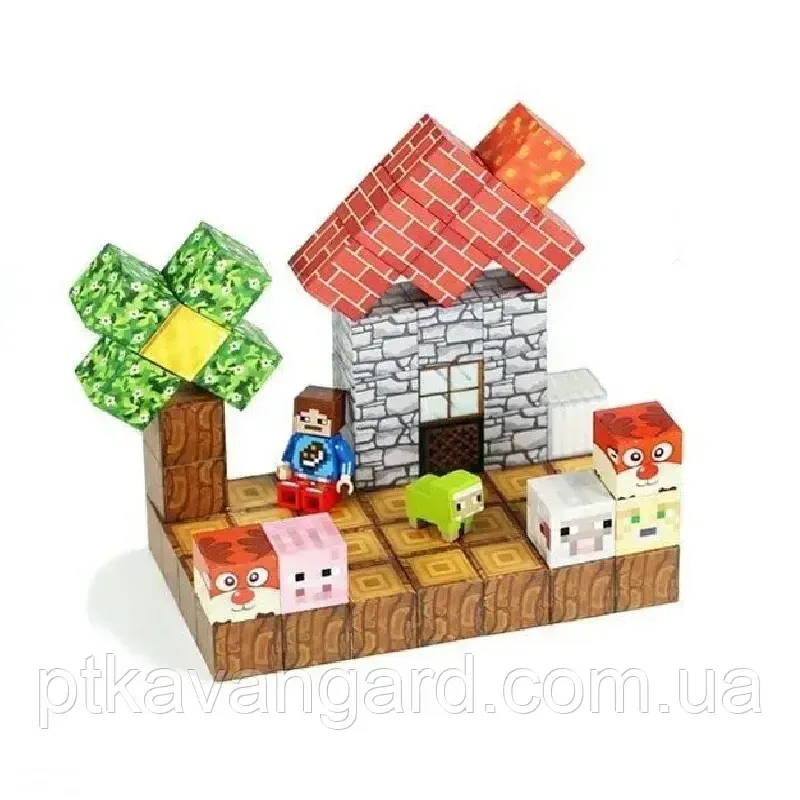 Конструктор магнітний майнкрафт 53 магнітних блока Dream World LZCK 053 Хмельницький - фото 2