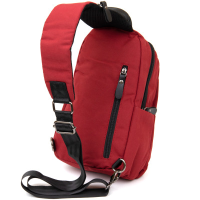 Сумка Vintage Через плече нейлон Червона (20629) Вінниця - фото 8