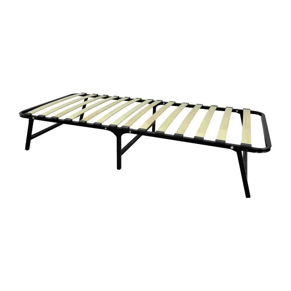 Раскладушка SimpleSteel 80 x 190 см С ортопедическим матрасом и металлическим каркасом Бежевый Киев - изображение 4