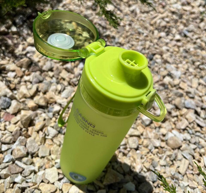 Спортивна для води Спорт пляшка Пляшка для тренувань Фітнес пляшка для води CASNO 650 мл Зелена Київ - фото 10