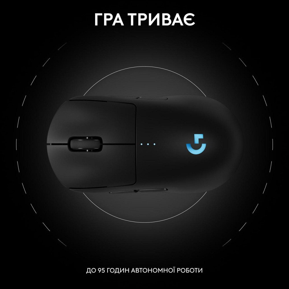 Миша бездротова Logitech G Pro 2 Lightspeed Black (910-007295) ( Чорний ) Харьков - изображение 5