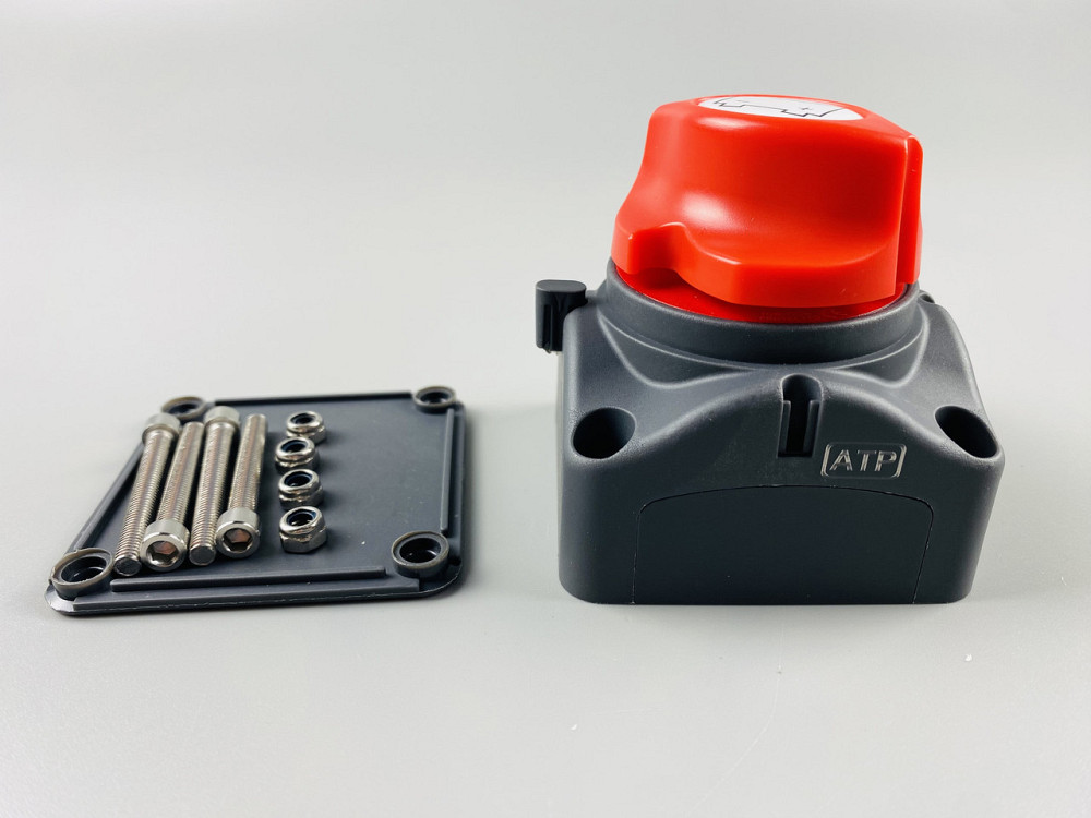 Вимикач маси універсальний механічний дистанційний 12/24 В (червона мідь) 300A Мукачево - фото 3