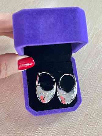 Сережки Saint Laurent у білому золоті Одеса