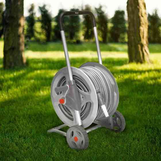 Візок металевий SILVER PRO для шланга 1/2" 70м, AG333 Київ