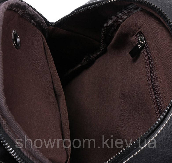 Мужская сумка на грудь (слинг) Leather Collection (376) Киев - изображение 6