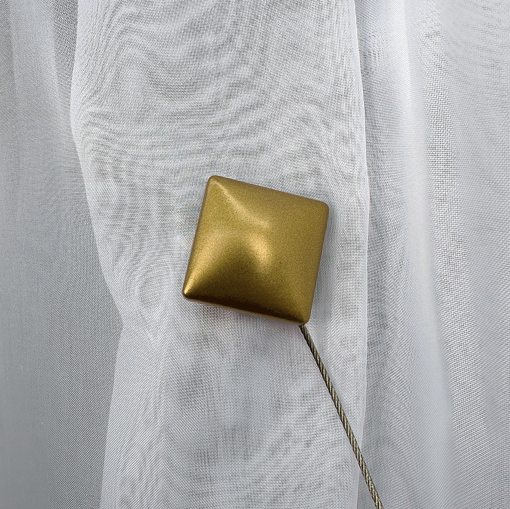 Магниты для штор и гардин Квадрат набор 2 шт Бронзовый (81-282) Киев - изображение 2