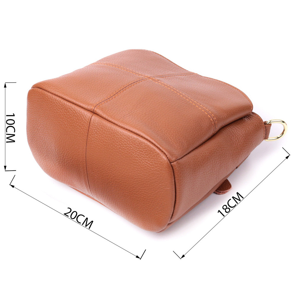 Замечательная женская сумка с твердым дном из натуральной кожи Vintage sale_15108 Рыжий Киев - изображение 3