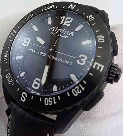 Швейцарський розумний годинник Alpina AlpinerX будильник компас сапфір баромет. Київ