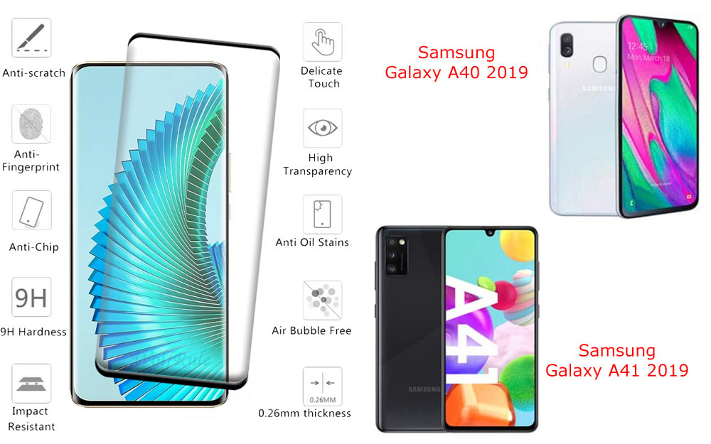 Захисне скло HyperGlass Pro для Samsung Galaxy A40 2019, Galaxy A41 2019 – максимальна чутливість та захист Київ - фото 2