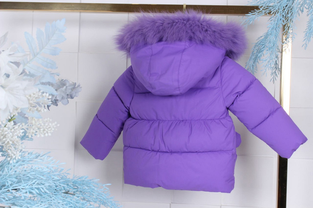 Детская зимняя сиреневая куртка на девочку на холофайбере 86,92 Николаев - изображение 3
