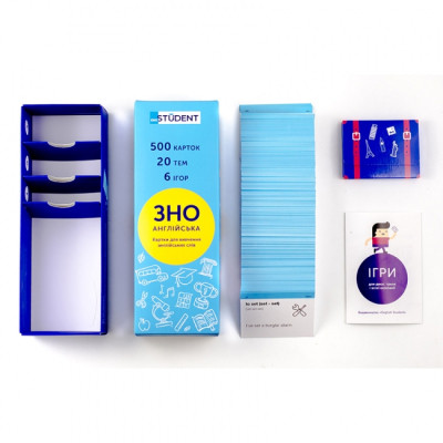 Обучающий набор English Student Карточки для изучения английского ЗНО Английский язык, украинский (59122622) Винница - изображение 5