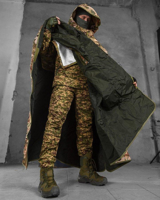 Плащ пончо антитепловізор додатковий фольгований бар'єр stels V2.0 мультикам ВТ5981 Одеса - фото 5