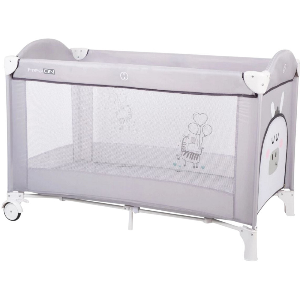 Ліжко-манеж дитяче FreeON Balloon zebra, grey Київ - фото 1