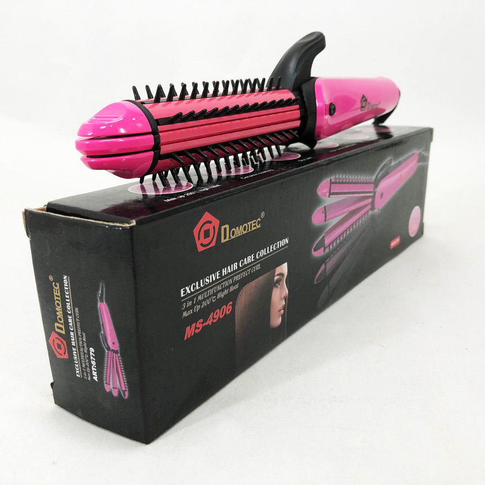 Щипці для волосся для об'ємної зачіски DOMOTEC MS-4906 3в1 Плойка накрутки локонів RU-78 Львів - фото 10