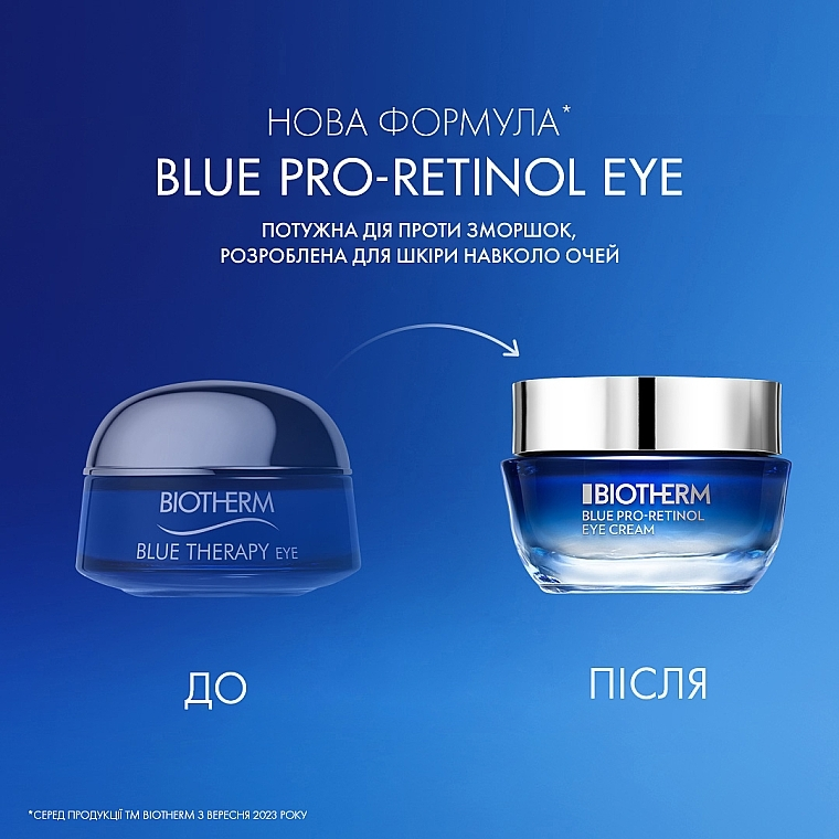 Крем для кожи вокруг глаз Biotherm Blue Pro-Retinol Eye Cream 15ml Славянск - изображение 3