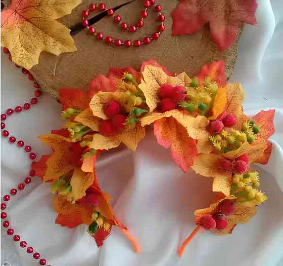 Осенние листья клена для рукоделия 180 шт 8×8 см — набор искусственных тканевых листиков для декора и поделок Киев