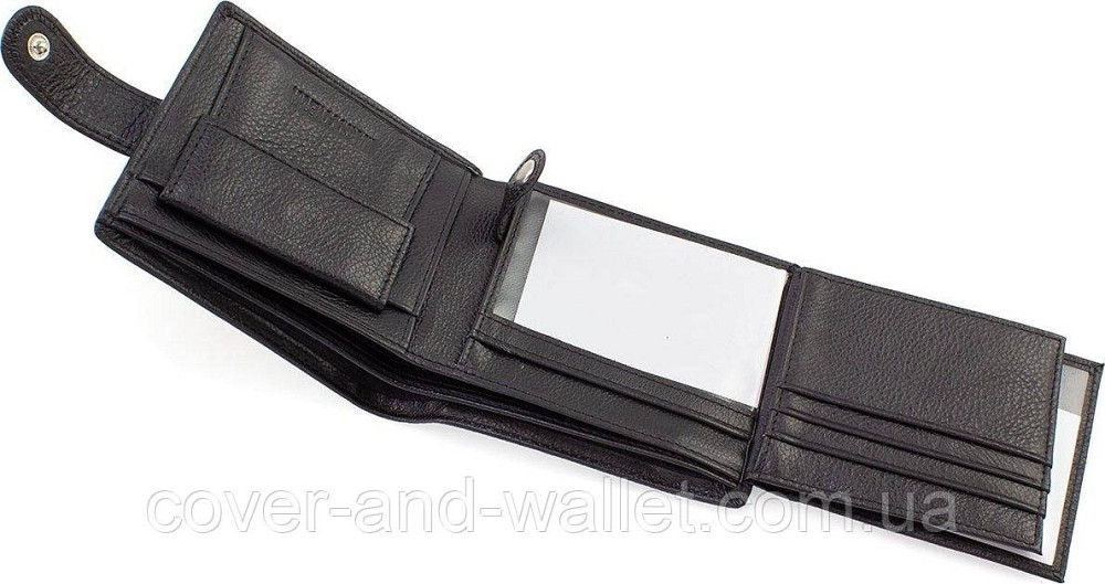 Мужской кожаный кошелек с блоком для документов Marco Coverna Киев - изображение 3