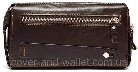Солидный мужской клатч из натуральной кожи на молнии Marco Coverna MC 8739-3 Black Киев - изображение 10