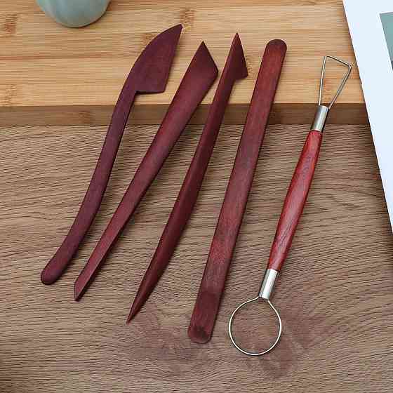 Набор деревянных стеков для лепки из полимерной глины 5шт Киев