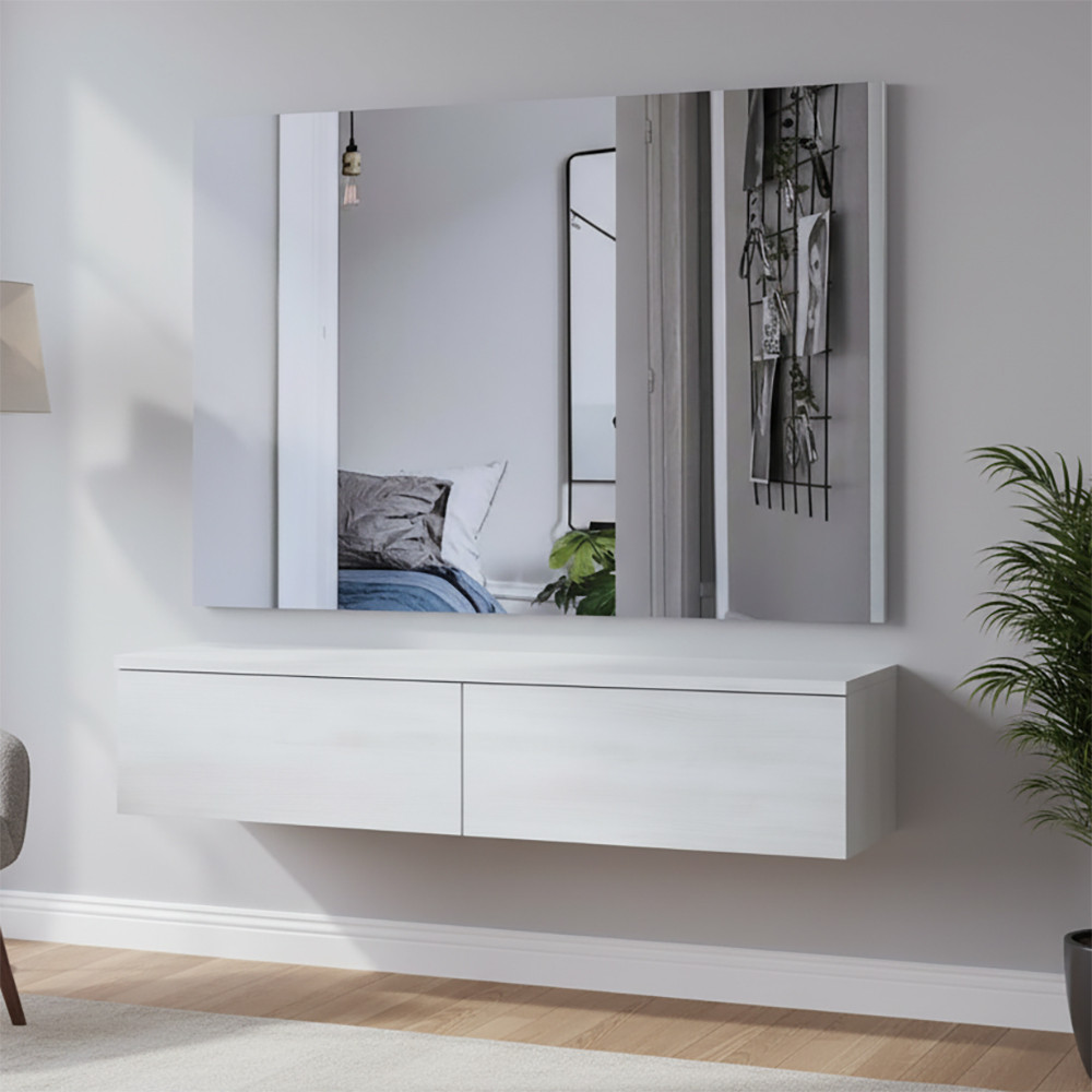 Комплект меблів Doros Левія + дзеркало Біле дерево 100х32х100 (DRS-011840) Дніпро - фото 1