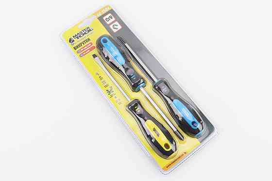 Викрутки магнітні набір 3шт PH1/PH2/SL5х100мм 40-1504 Київ