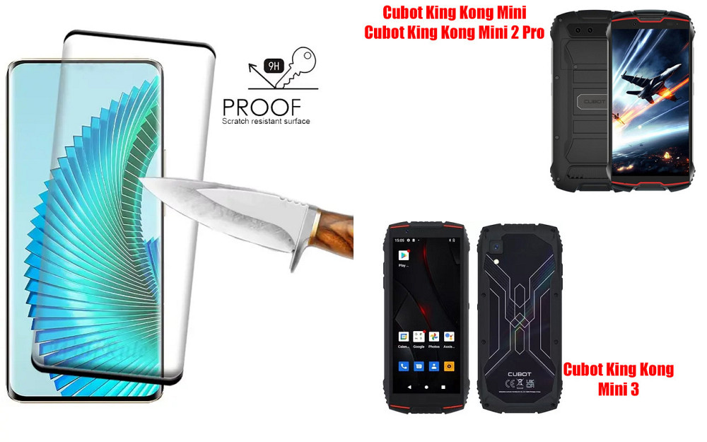 Защитное стекло HyperGlass Pro для Cubot King Kong Mini, Mini 2 Pro, Mini 3 – максимальная чувствительность и Киев - изображение 1