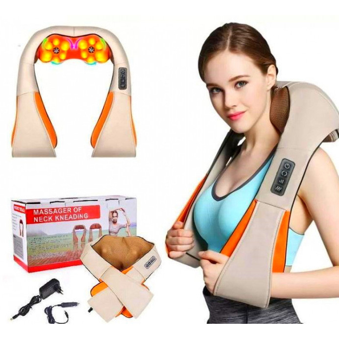 Массажная подушка для дома и машины massager of neck, Подушка массажер для шеи в машину PF-62 Львов - изображение 18
