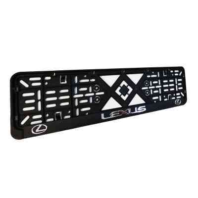 Рамка номерного знака CARLIFE пластик з об'ємними літерами LEXUS (2шт) (24-009) Вінниця