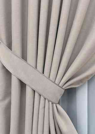 Комплект готових штор VR-Textil Блекаут двосторонній Eclipsе № 1818ш Попелястий 200х270 см 2 шт (32-138) Київ