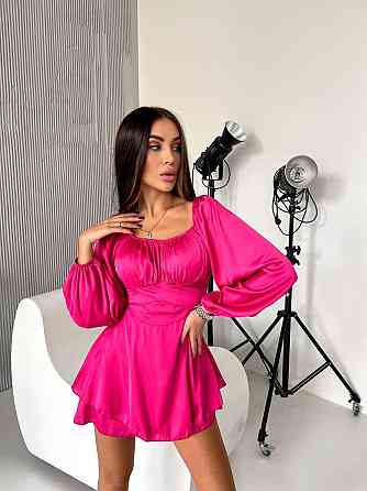 Жіночий стильний привабливий шовковий комбінезон арами Малина, 42/44 Одеса