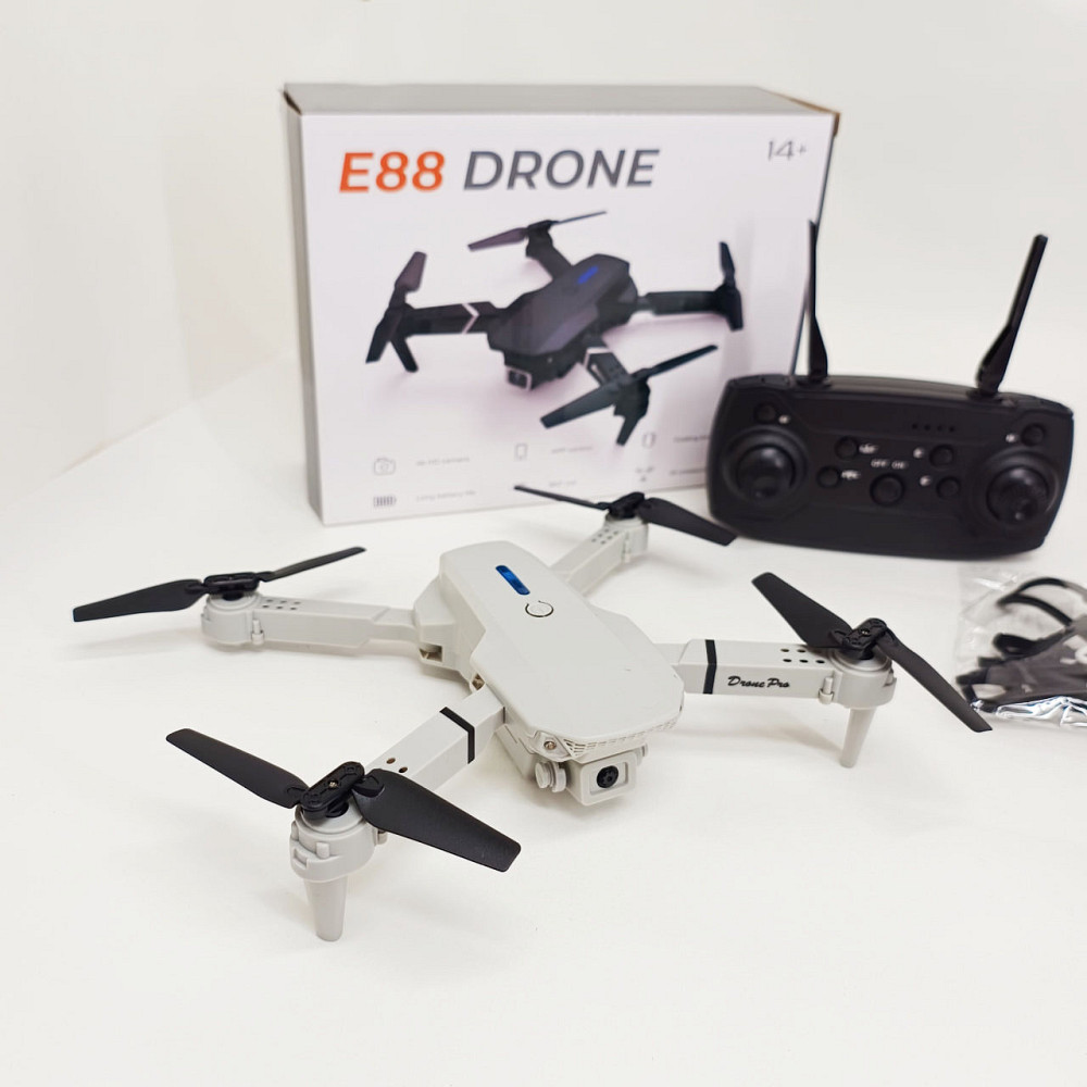 Квадрокоптер E88 міні дрон з HD камерою FPV до 20 хв польоту 2 АКБ та КЕЙС GV-81 Львів - фото 9