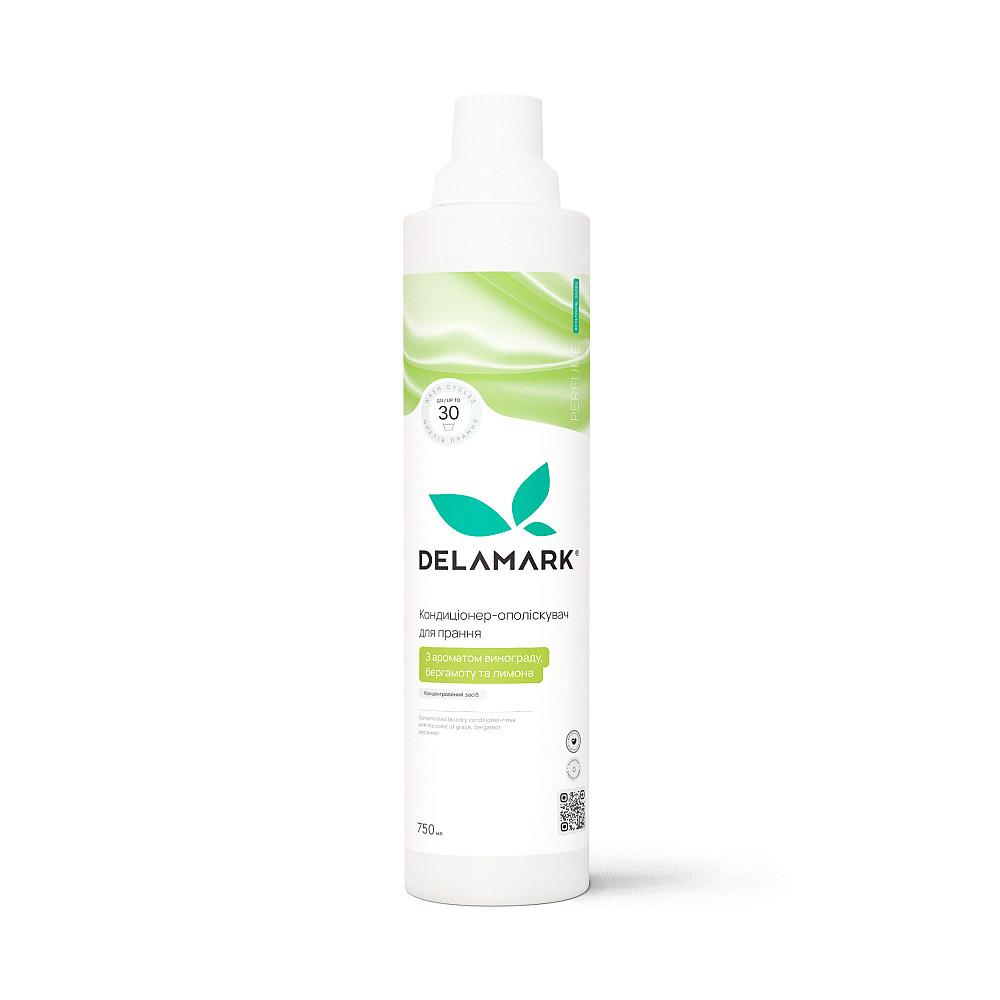 Кондиціонер-ополіскувач з ароматом винограду, бергамоту та лимона DeLaMark 0,75 л Київ - фото 1