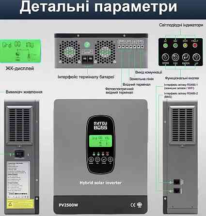 Гібридний інвертор Datouboss DT1218. Харків
