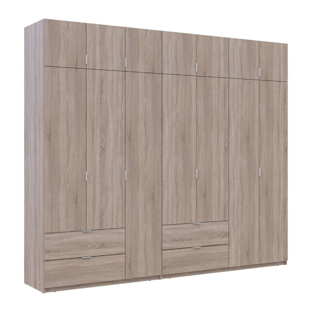 Шкаф для одежды Doros Лукас Дуб сонома 3+4 ДСП 280х50х240 DRS-011706 (42005119) Львов - изображение 6