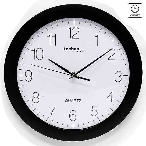 Часы настенные Technoline WT7000 Black (WT7000 schwarz) Вінниця