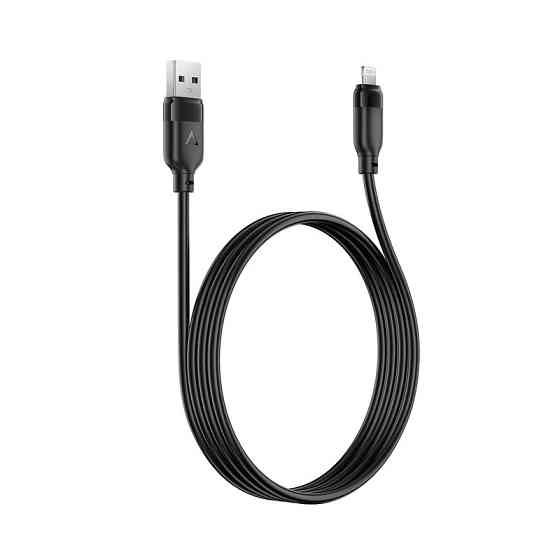 Кабель ACEFAST C16-02 TPU charging data cable USB-A to L Black Одеса