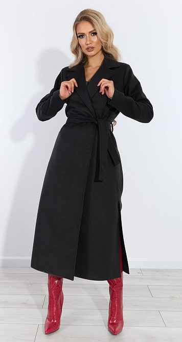 Кашемірове пальто з розрізами (52) Київ - фото 4