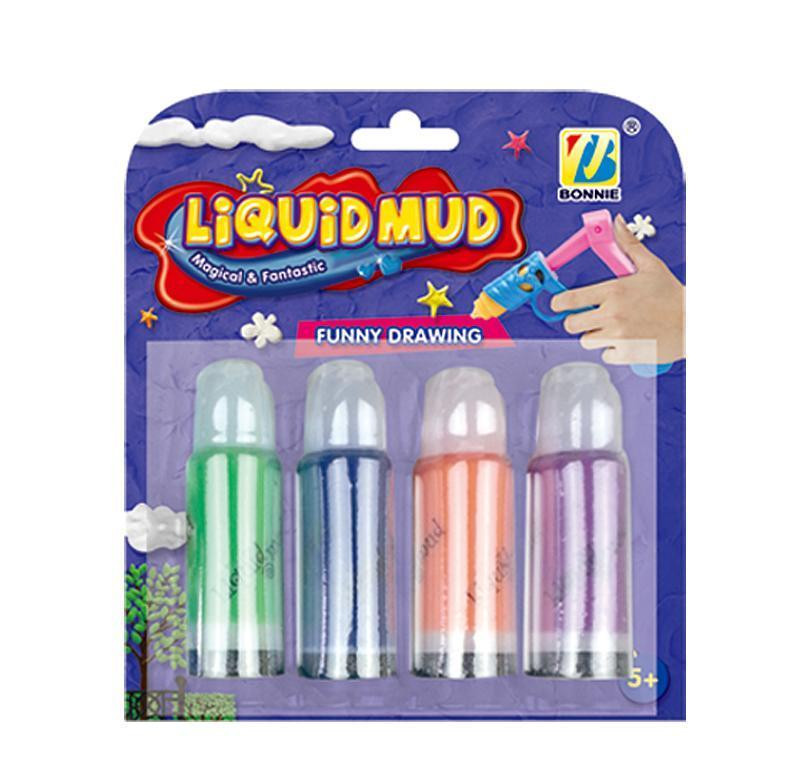 Пластилин-жидкий BN777-1 (144шт/2) 4 цвета запасные катриджи, на планшетке, шт Киев - изображение 1