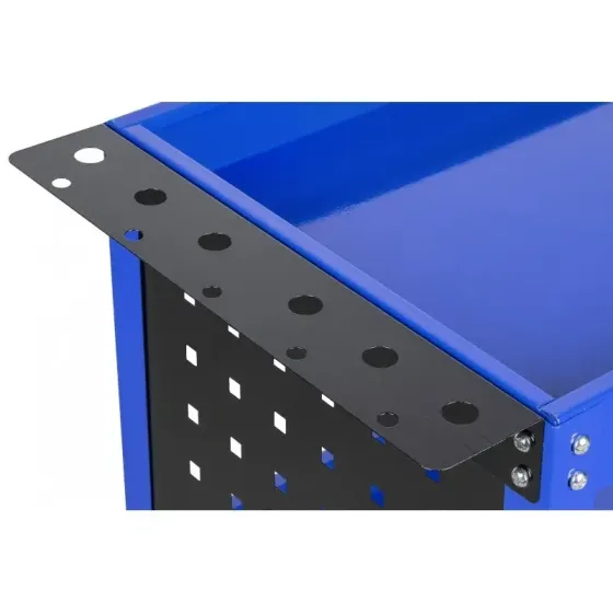 Візок для майстерні AL-FA ALMTC01 – сталевий, 3 полиці, бокові панелі, 12 гачків Львів