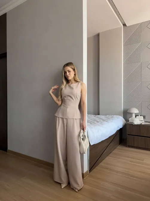 Жіночий костюм 2-ка — стильний костюм із костюмки Туреччина Одеса - фото 12