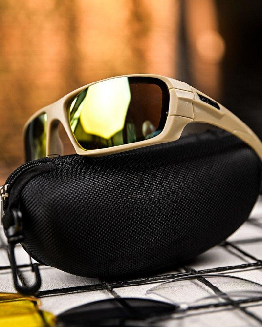 СОЛНЦЕЗАЩИТНЫЕ ОЧКИ ТАКТИЧЕСКИЕ   кайот    ПП7827 Одесса - изображение 6