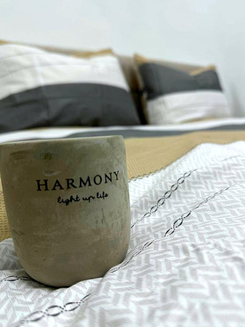 Ecotton Комплект постільної білизни Ecotton Євро 210х220 см в полоску сірий (20004АВ) Коломыя - изображение 4