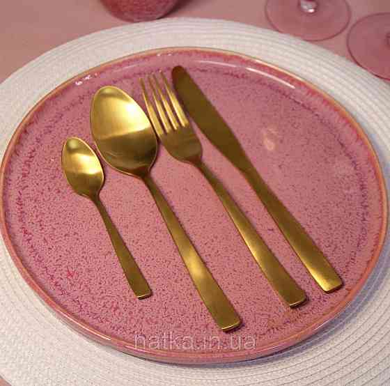 Тарілка блюдо Olens "Pink" 27 см кераміка рожева Київ