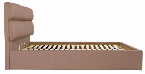 Кровать Двуспальная Oxford Comfort 180 х 190 см Fly 2213 С подъемным механизмом и нишей для белья Светло-коричневый Киев